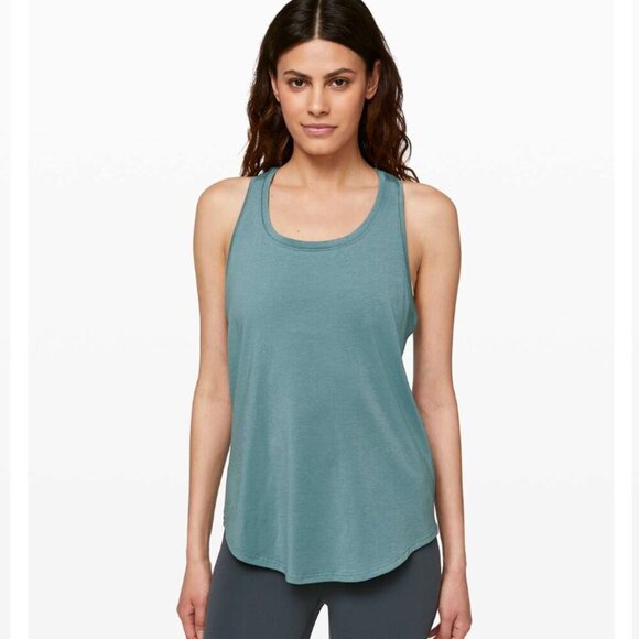 Lululemon Love Tank Pleasted Aquatic Green size 8 - Picture 1 of 13